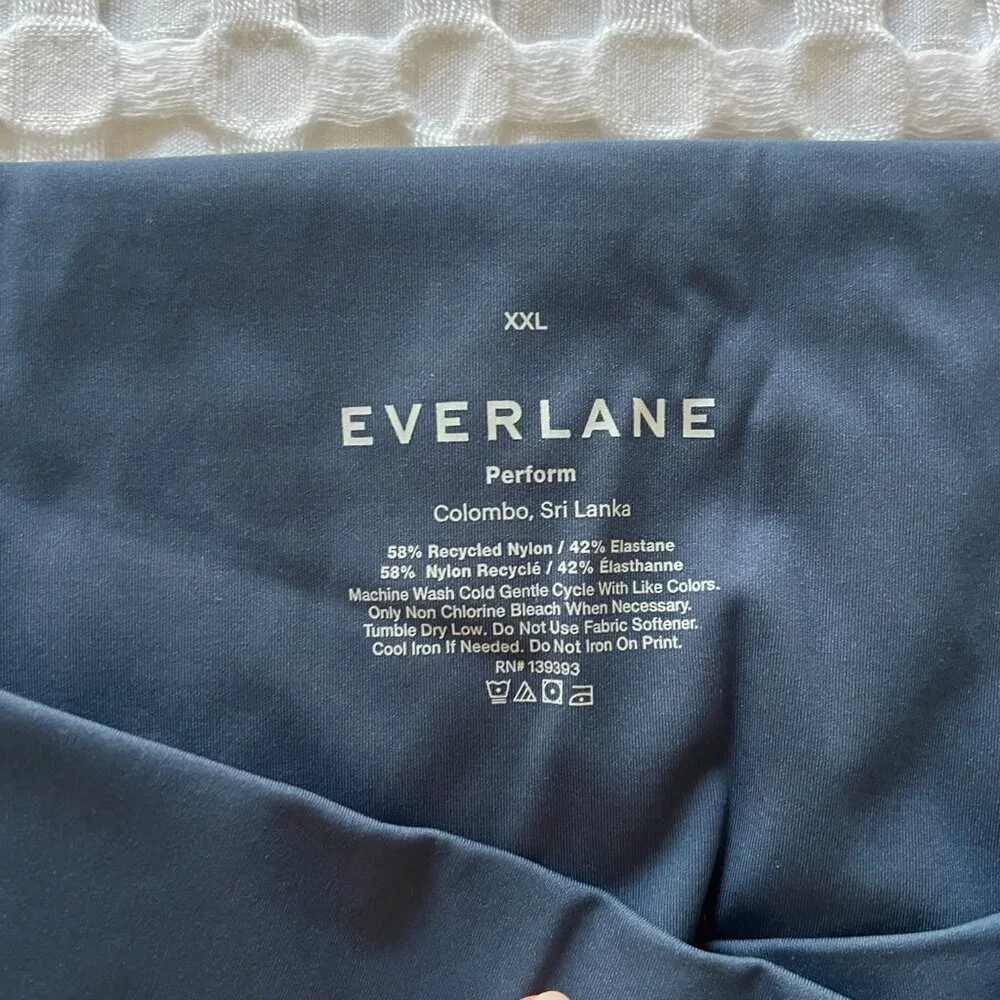Everlane The Perform Bike Short Atlantic Navy Blue XXL - Picture 7 of 7